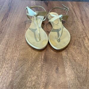 Alexander Birman gold tie knot sandals -size 37